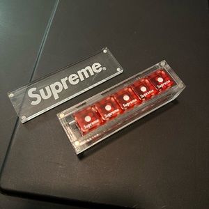 Supreme Red Dice with Case